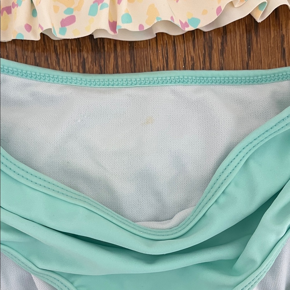 Ruffle Butts Pastel Confetti Rashguard Set - Picture 5 of 6